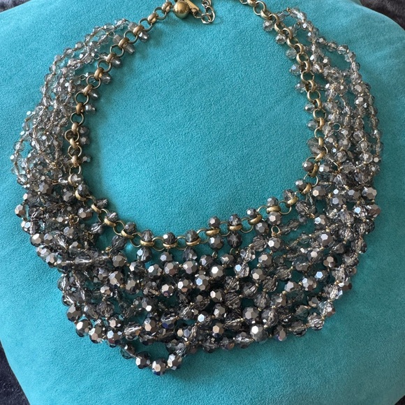 kate spade Jewelry - Kate Spade Gold and Silver Crystal Necklace